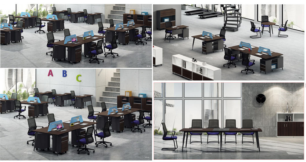 2019 New Style L Shape Executive Office Computer Desk Table Office Furniture with Fsc Certificate Office Furniture Contract (LD-D0118)