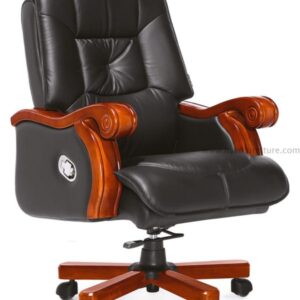 revolving executive office chair with armrest