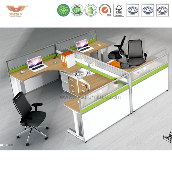 Good Quality Office Workstation Glass Screen Partition (H15-0819)
