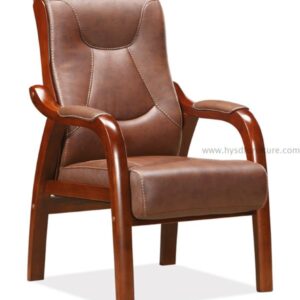 Medium back leather conference chair