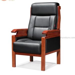 meeting room chair with leather cover