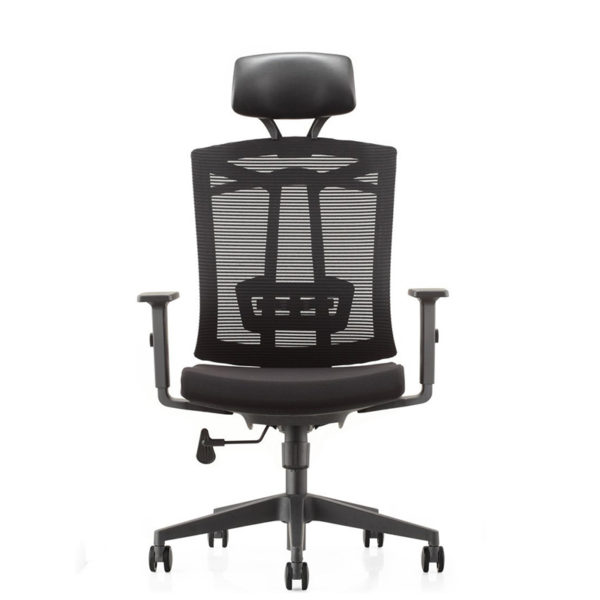 Ergonomic Mesh High Back Computer Office Chair with PU Headrest Padded Adjustable Arms(HY-6205A)
