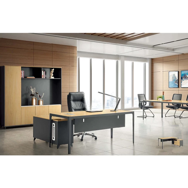 Office Desk With Mobile Cabinet For Executive Desk