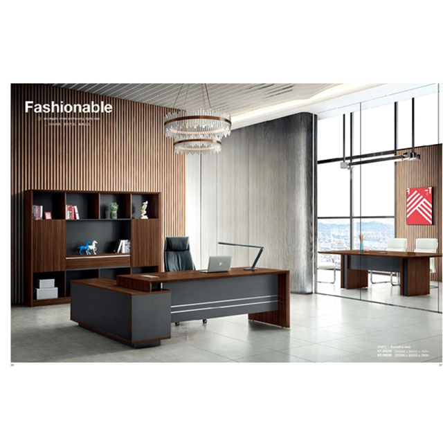 China Supplier Wooden  L Shape Modern Manager Desk