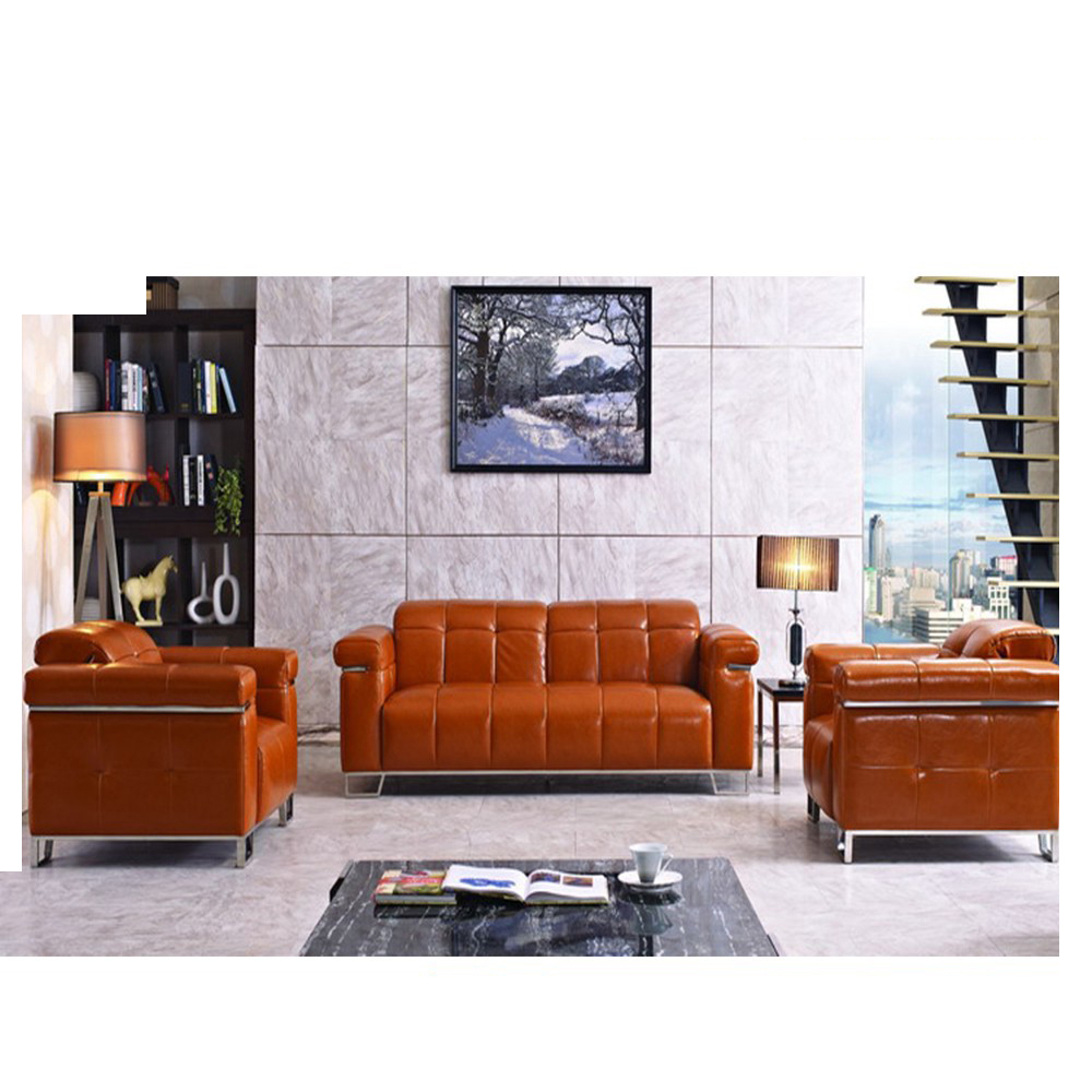 Office Furniture Leather Cushion Sofa Set