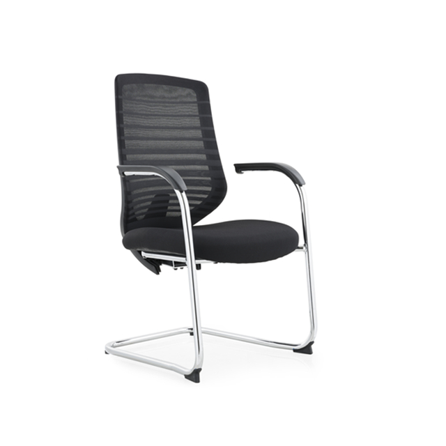 Wholesale Mid Back Black Mesh Visitor Chair without Wheels