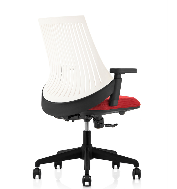Flexible back white nylon mesh office Chair