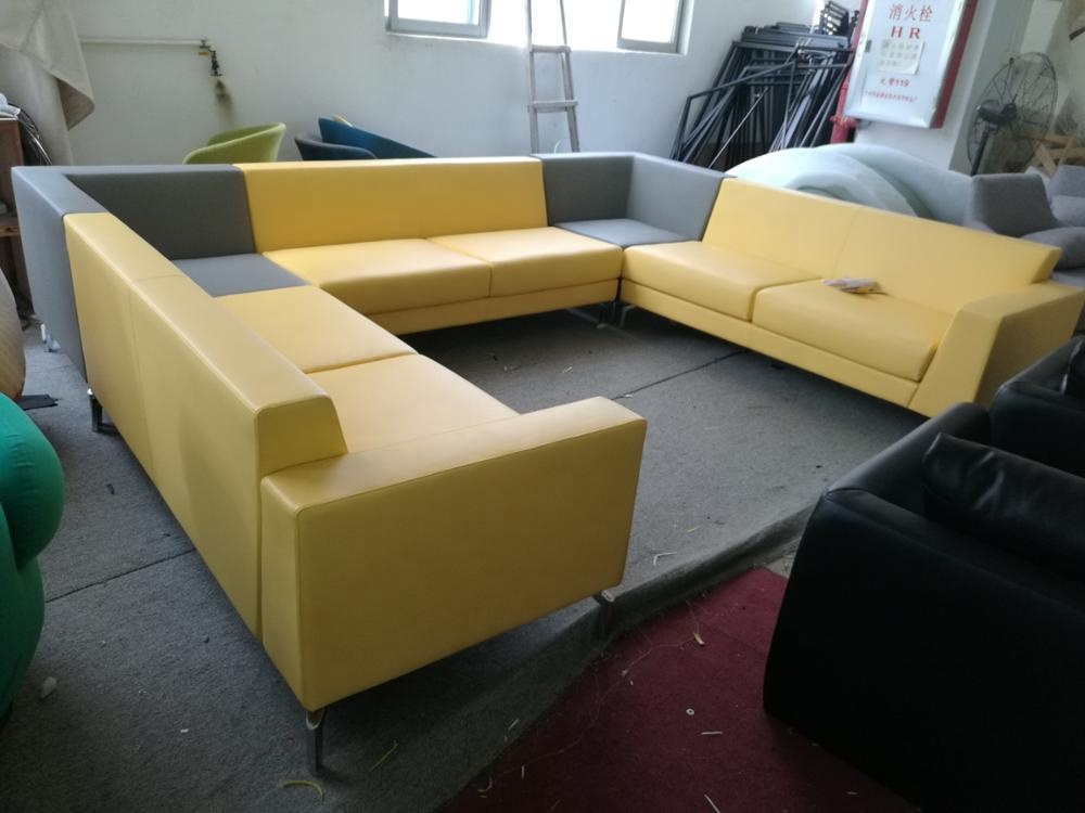 Suede sofa Leather Lounge Suite And Lobby Fabric Sofa Modular Couch l shape sofa set modern frank furniture settee