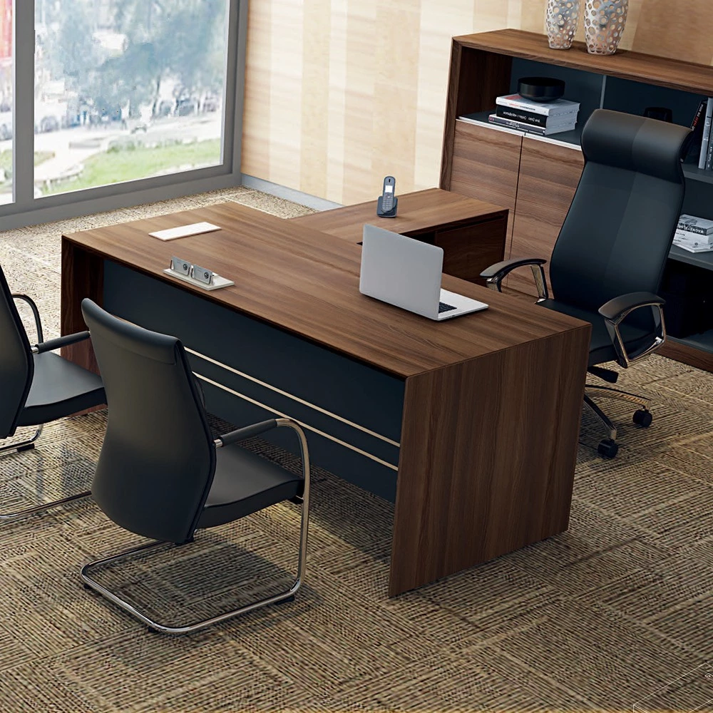 Luxury Executive Office Table Specifications Wooden Boss Office Furniture Set