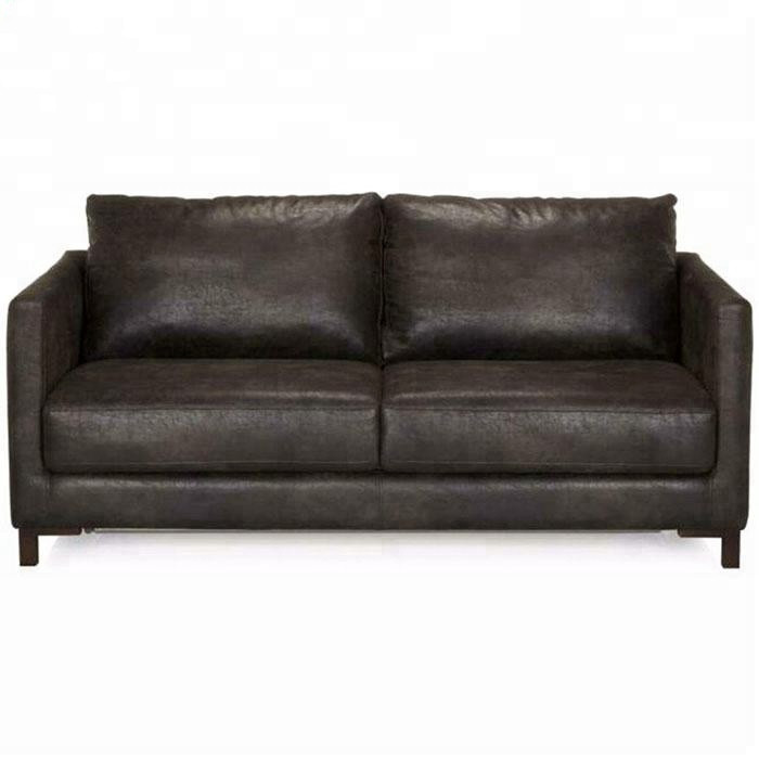 Popular Living Room Furniture Dual-used Couch Chocolate Brown Sofa Bed