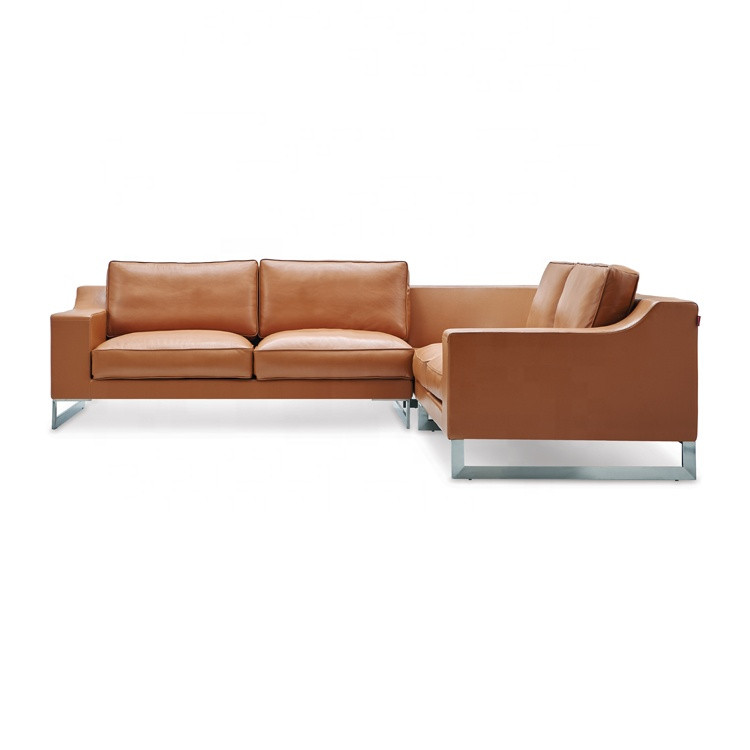 Synthetic leather chesterfield style sectional sofa furniture price turkey sofa set brown leather sofa sets
