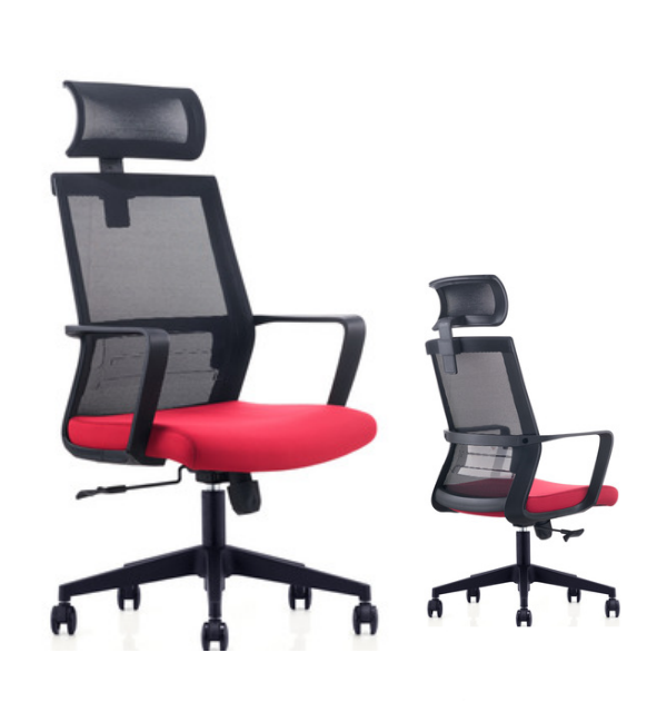 High Back Office Hair Mesh Revolving Chairs With Back Frame