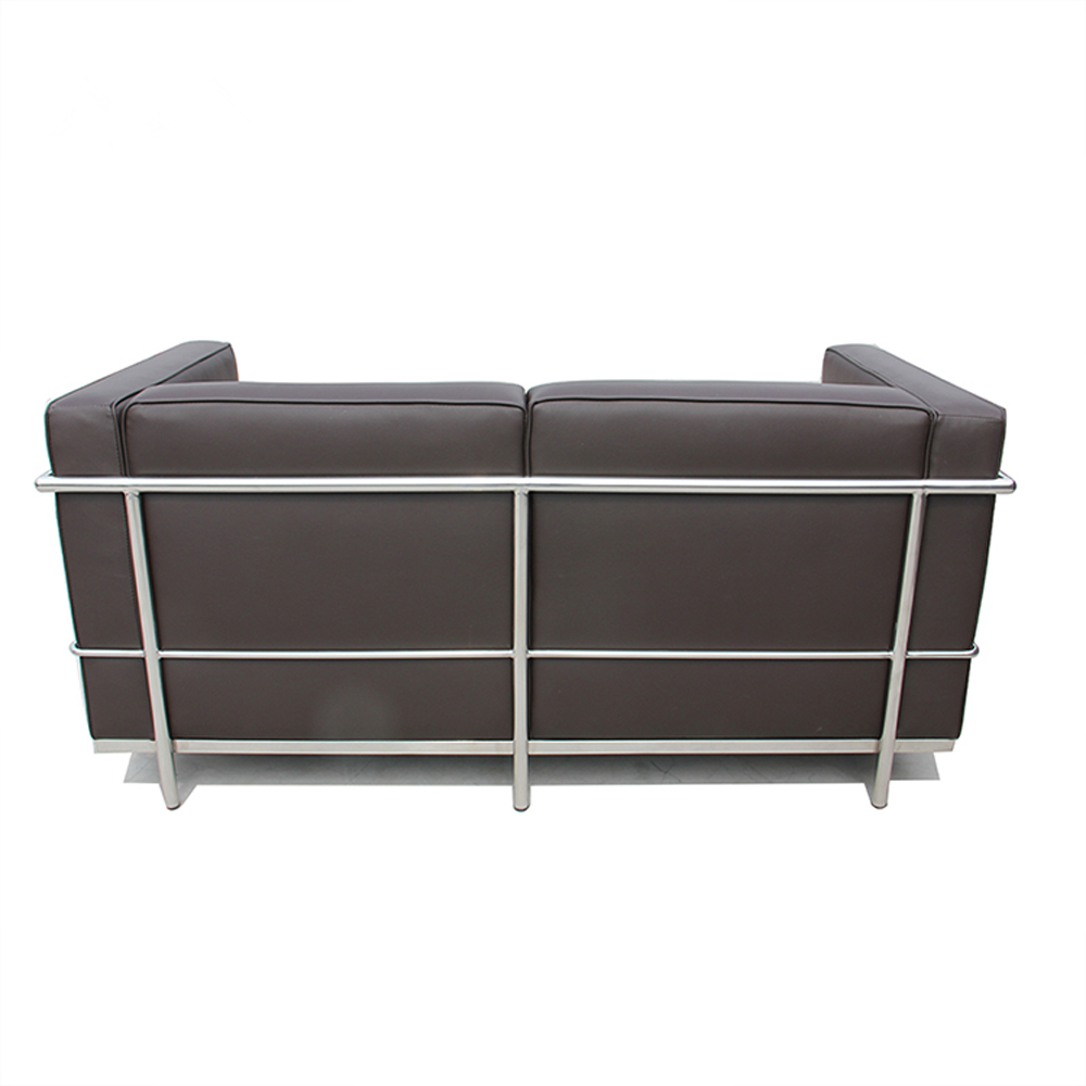 double couch living room seater sofa 2 seater brown modern office leather sofa