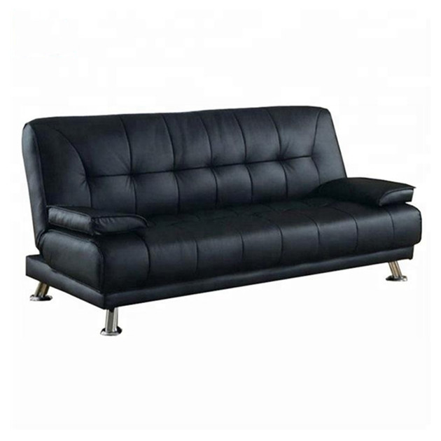Classic European Design Style lounge canape Leisure metal legs leather recliner living room furniture button back Sofa