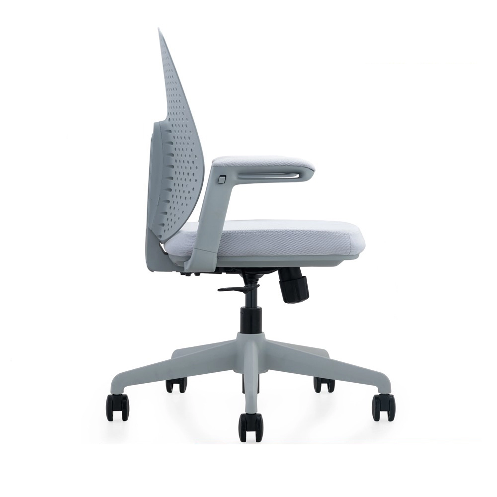 New design gray plastic adjustable medium back fashion office swivel chair