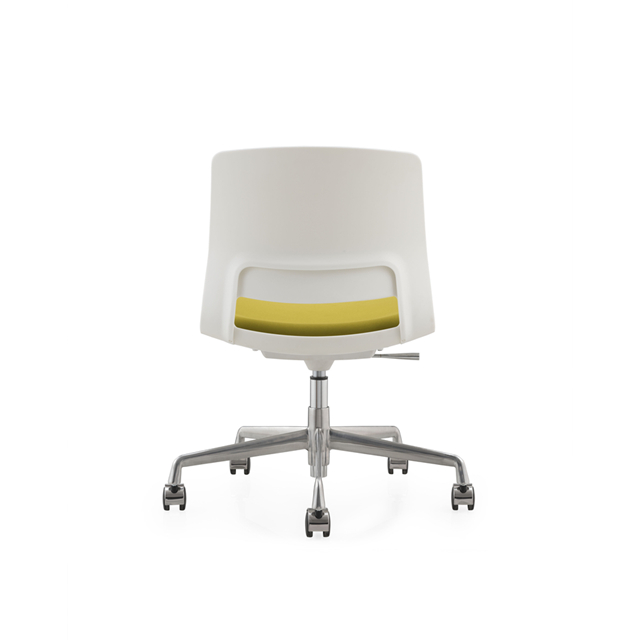 White PP White low back leisure chair without Armrest