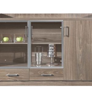 Wood Tea Cabinet Storage