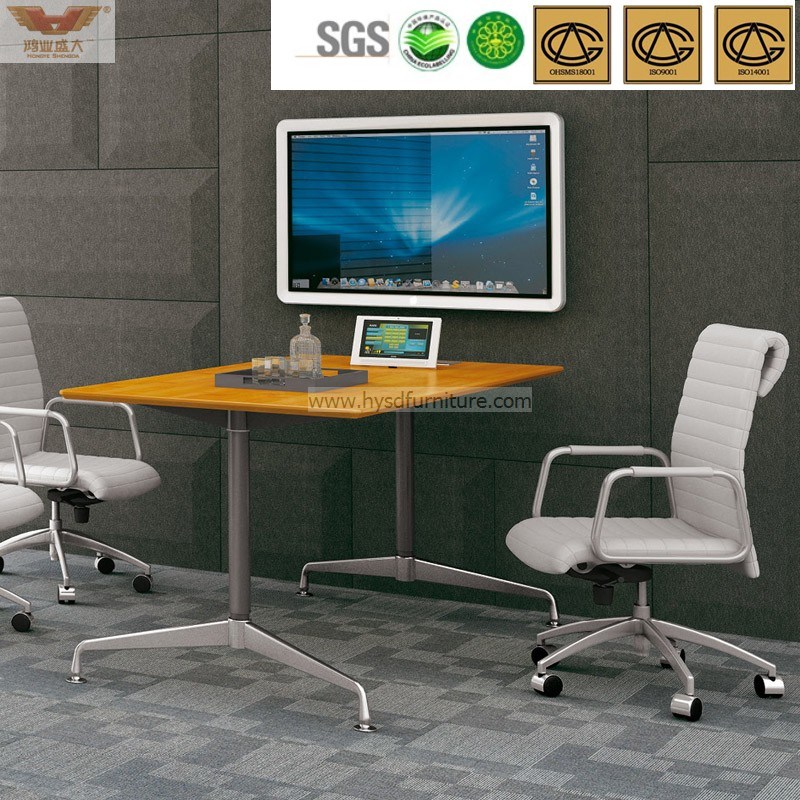 Meeting Negotiation Bamboo Office Round Table Certified by Fsc (HY-H60-0304)