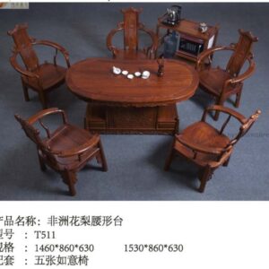 High quality African The rosewood Tea Set