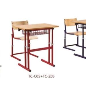single school desk and chair