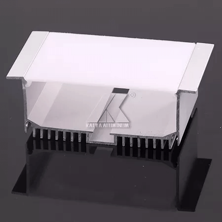 Standad LED Aluminium Profile Cool Down Quickly Square Shape With Cover Profile - Image 2