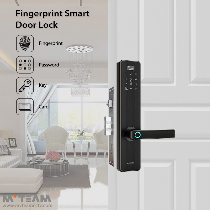 High Level Battery Powered Biometric Fingerprint Scanner Door Lock For Safe with Backup Keys