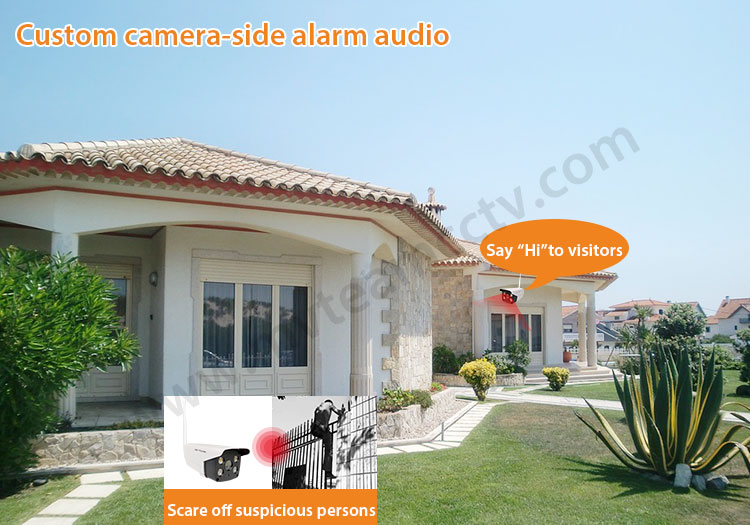 Outdoor IP WiFi Camera AI Humanoid Detection Early Warning Waterproof HD 2MP 1080P CCTV Surveillance Smart Security Camera