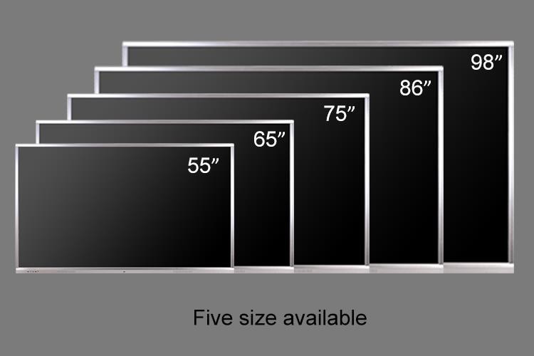 55 digital whiteboard with metal wire drawing