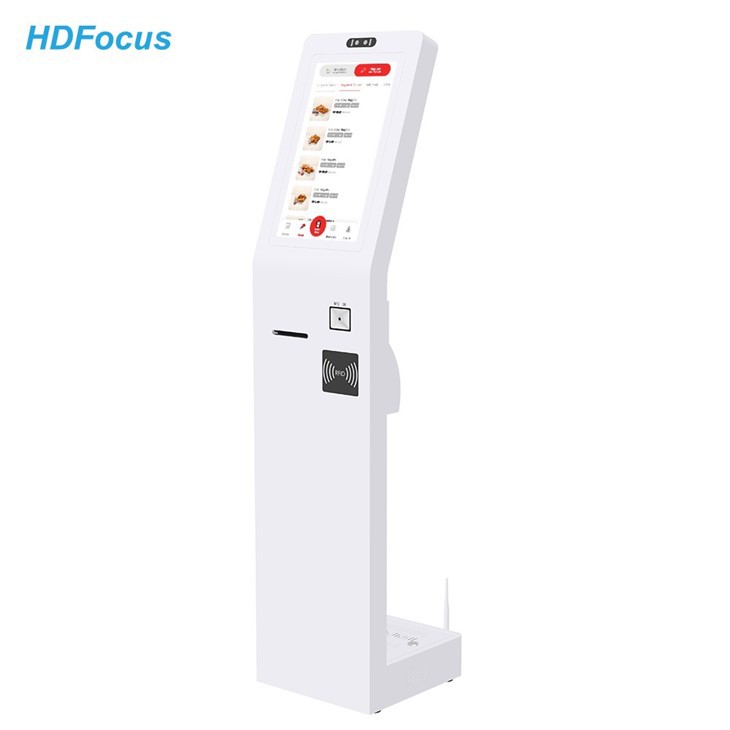 27" Self Service Pos Printer Scanner Kiosk Totem